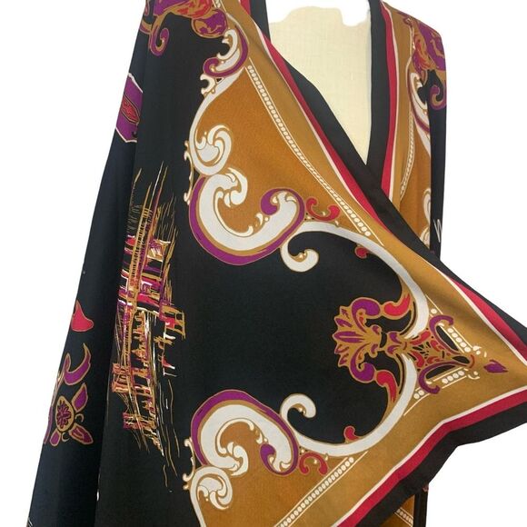 DKNY Sleeves Scarf Cozy Vest Multi-color XSmall Small - Picture 4 of 10